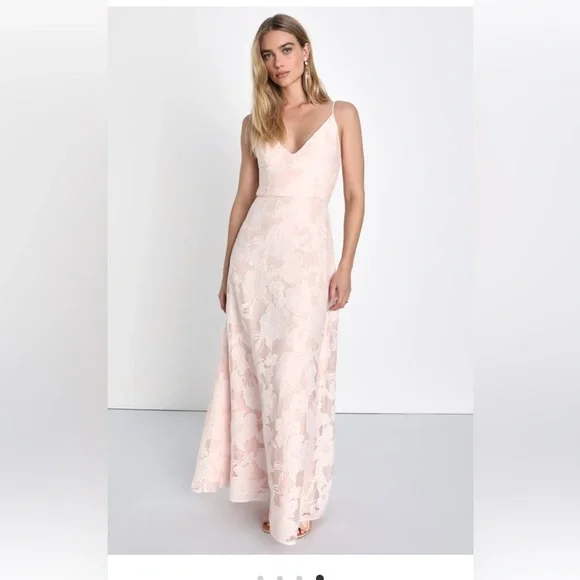 lulus pink formal dress Light Pink Ruched Maxi Dress | Womens | Medium (Available in 3X, 2X, 1X, XS, S, L, XL) | 100% Polyester